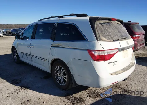 2012 Honda Odyssey Ex-L из США, поврежденный, VIN 5FNRL5H63CB087418